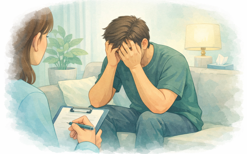 Counselling session in a calm setting